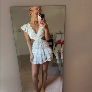 Love Shack Fancy Audrina Cotton Mini Dress!